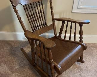 Antique Early 1900s Rocking Chair
