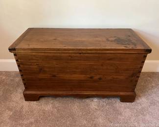 Antique Handmade Wooden Chest