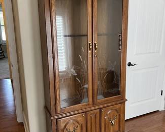 Beautifully Detailed Unique Lighted Gun Cabinet