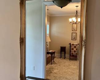 Vintage Beveled Gold Framed Mirror