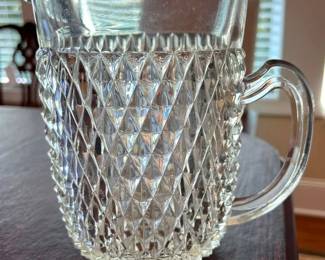 Vintage Diamond Point Pitcher