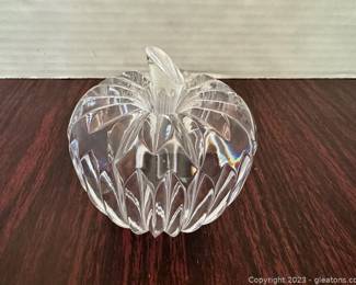 Vintage Waterford Apple Paper Weight