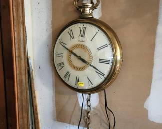 United pocket watch electric wall clock