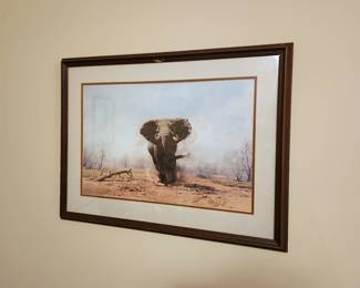 Guy Coheleach signed large elephant print