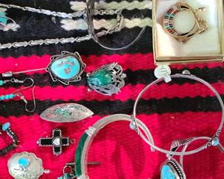 Assorted Turquoise jewelry 