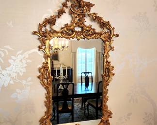 Lot 3 - Chippendale Style Gilt Mirror