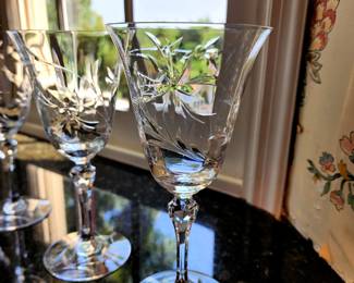 Lot 9 - Heisey "Peachtree" Cut Crystal