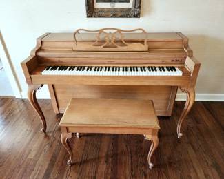 Lot 22 - Everett Upright Piano & Bench