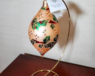 Lot 26 - Jay Strongwater + Christopher Radko Christmas Ornaments