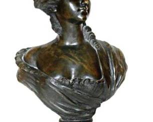 Lot 042  
Antique French Bust Sculpture Madame du Barry after Augustin Pajou