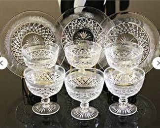 Lot 072  
English Crystal Dessert Bowls and Plates, Tudor England