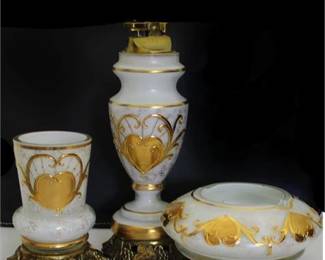 Lot 098  
Imperlux Bohemian Czech Lighter Ashtray