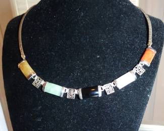 Sterling & Jade Necklace