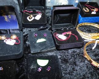 14K gold earrings, watch & bracelet