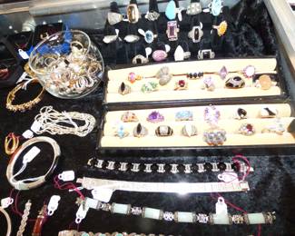 Sterling rings, etc.