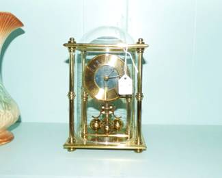 McCoy Ewer & Roseville Vase, Haller Anniversary Clock
