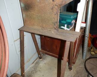 Homemade Anvil on legs (See Next Picture)
