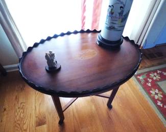 Antique Inlaid Tray Table (The tray is removable) See next picture