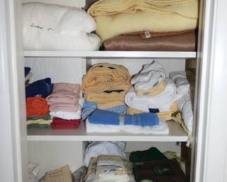 Towels, blankets, etc