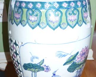 Ceramic garden stool