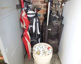 Golf Clubs, bags, balls etc