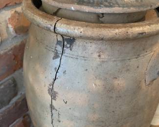 The E C Brown Churn has a crack