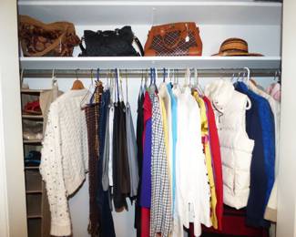 Ladies clothes, purses including Coach