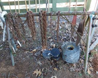 Chain, Barbed wire