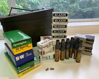 Mixed Ammo & Shells with Ammo Can - Remington - S&W - Western