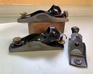 Vintage Small Hand Planer Trio - 2 Stanley