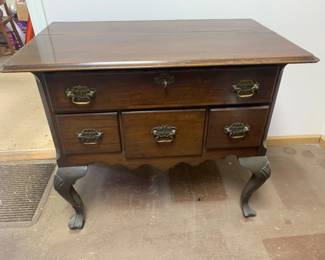 Antique 4 Drawer Lowboy Chest Sideboard - Late 1700s - Mid 1800s