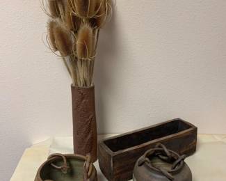 Eclectic Textured Clay Vases and Decor - B.J. Nichols Pottery