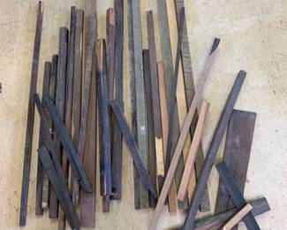 Mixed Exotic Lumber Rods - Rosewood, Jatoba, Mahogany, Purple Heart, Ebony