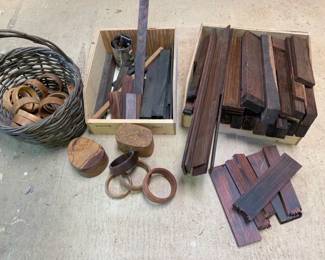 Exotic Wood Hobby Pieces - Ebony, Rosewood, & More