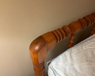 Detail of Jenny Lind double bed