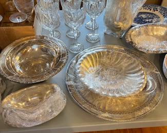 Silver Plate, Waterford Crystal (Markham)