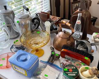 Various antique and vintage items