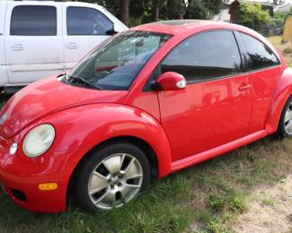 2003 Red Volkswagen New Beetle