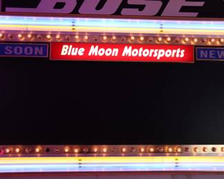 Extra Large Vintage Bulb Lighted Neon Advertising Sign