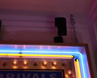 Extra Large Vintage Bulb Lighted Neon Advertising Sign