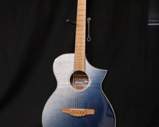 Ibanez Acoustic Electric Guitar Blue Indigo Sunset