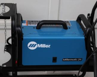 Miller Millermatic 211 Welder with Cart on Wheels