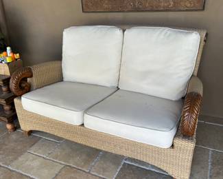 Brown Jordan love seat $650 