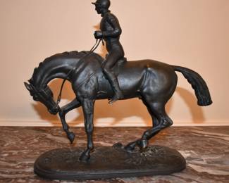 19th Century French Equestrian Bronze after P. J. Mene