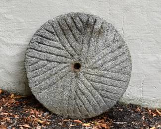 One Of Two Fine Quarter Dressed Granite Millstones