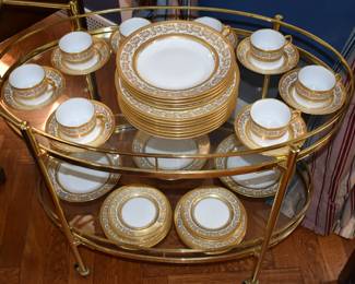 Exceptional Lot Of Limoge China, Extensive Gilt Decoration-Never Used