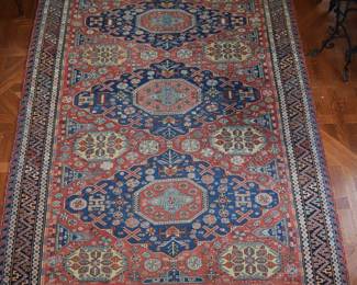 Fine Antique Soumac Carpet 7' x 12' 2"
