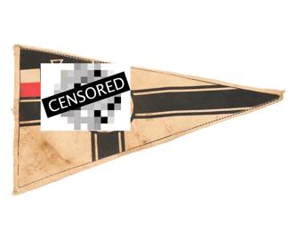 RARE- Stahlhelm- Steel Helmet Association pennant Pre-WWII