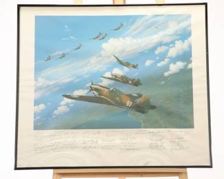 Fighting Tigers lithograph - Autographed by the Fighting Tigers!