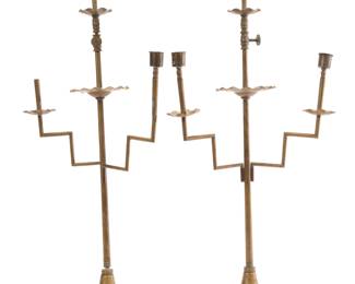 Chinese Buddhist Temple Candlesticks